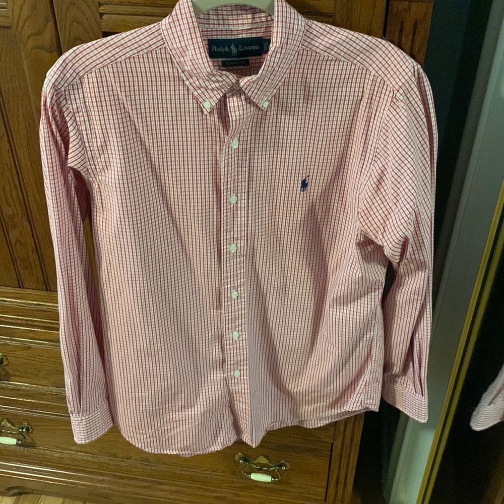 Polo Ralph Lauren Button down collar shirt.
